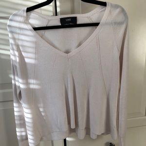 LINE The Label Light Pink V Neck Sweater